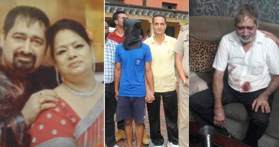 jalandhar businessman wife and servant murder case sort out by police, murderer arrested