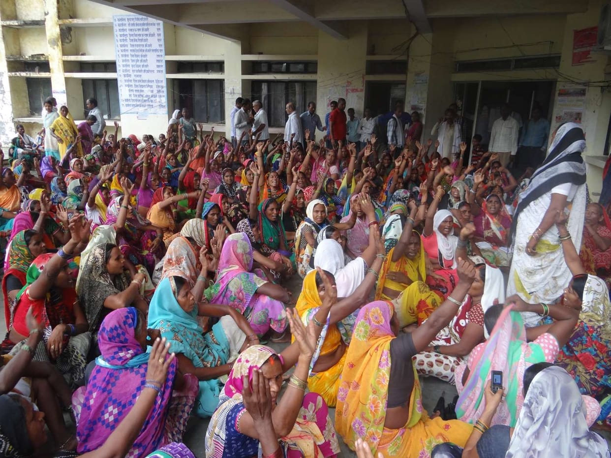 Women cook protest at BSA office 