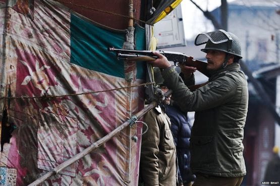 pallet guns will be used in kashmir