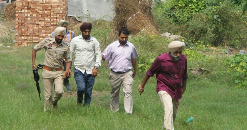encounter of gangsters in kapurthala, arms recovered
