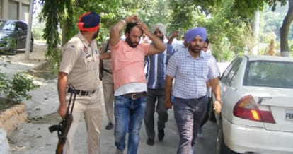encounter of gangsters in kapurthala, arms recovered