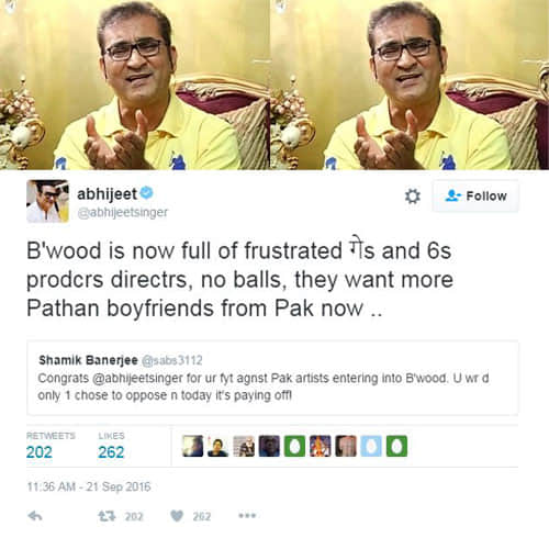 abhijeet singer again tweet some controversial post