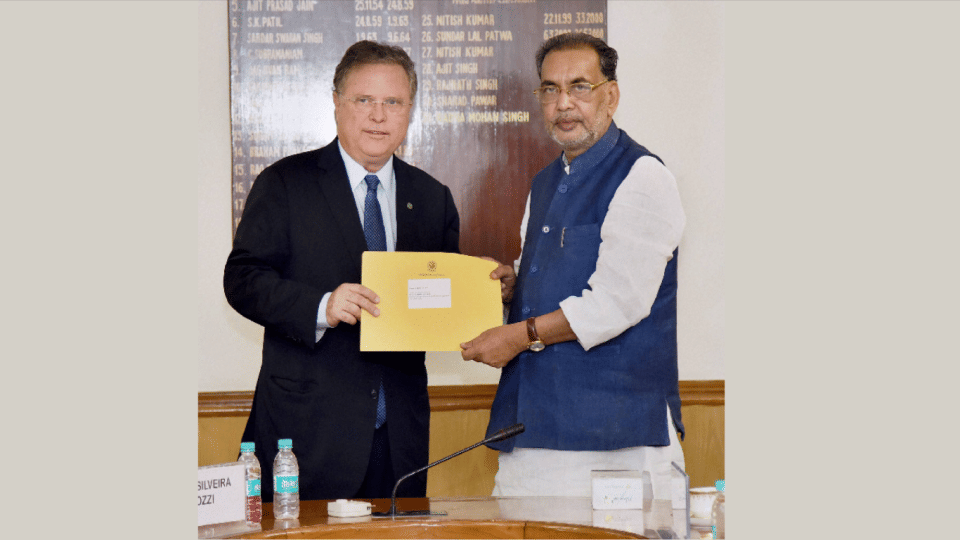 Brazil  joined hand with India to improve in the agricultural sector