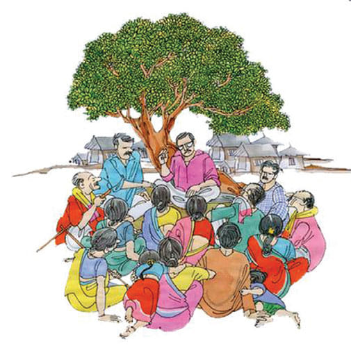 DM held in three villages Choupal