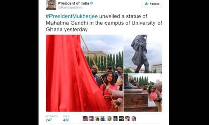 campaigning start in University of Ghana for removing Mahatma Gandhi's statue 