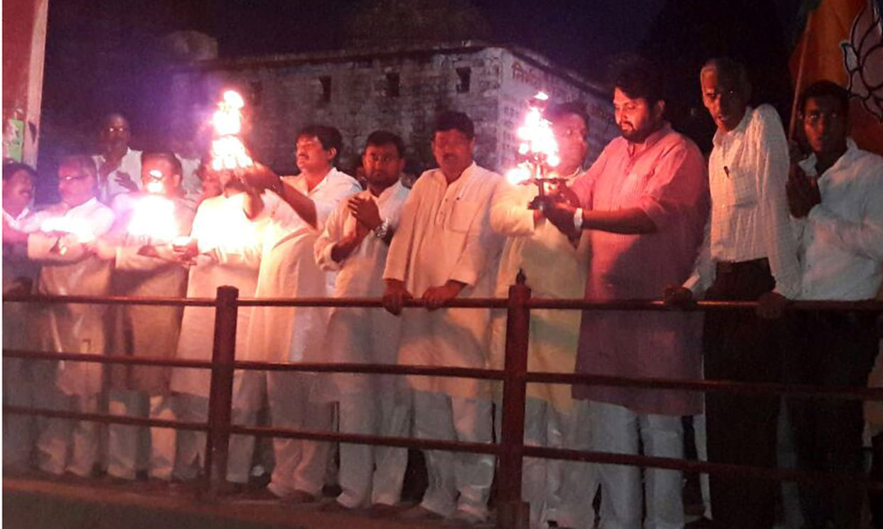 Candle march was beaten in two communities