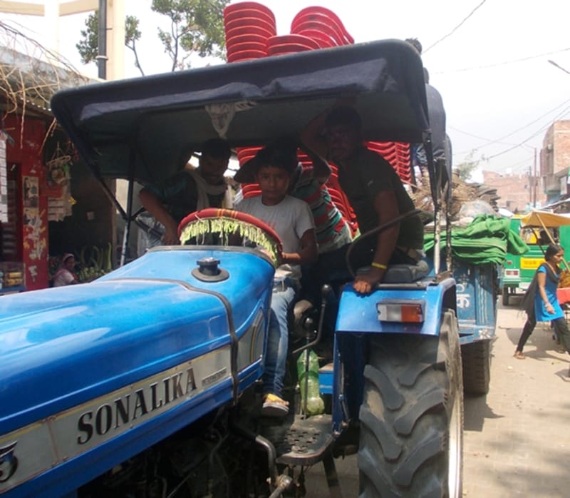 Child died trapped Rotavator