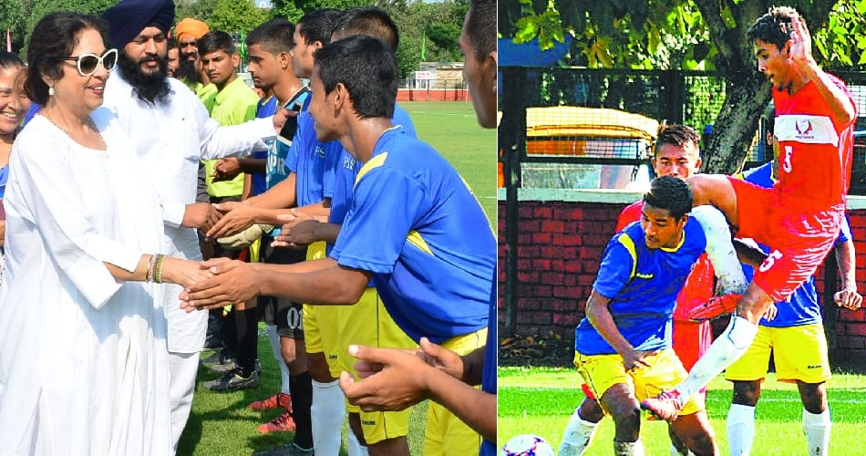 all indian football tournament under 17 started in chandigarh, inaugrated by mp kirron kher
