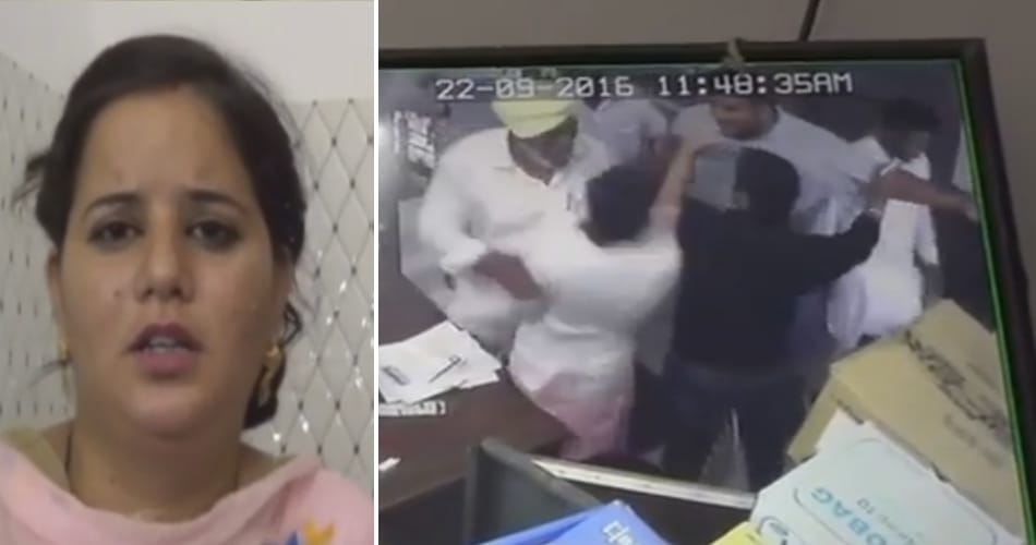 Akali sarpanch paramjeet singh assaults a private hospital nurse in moga