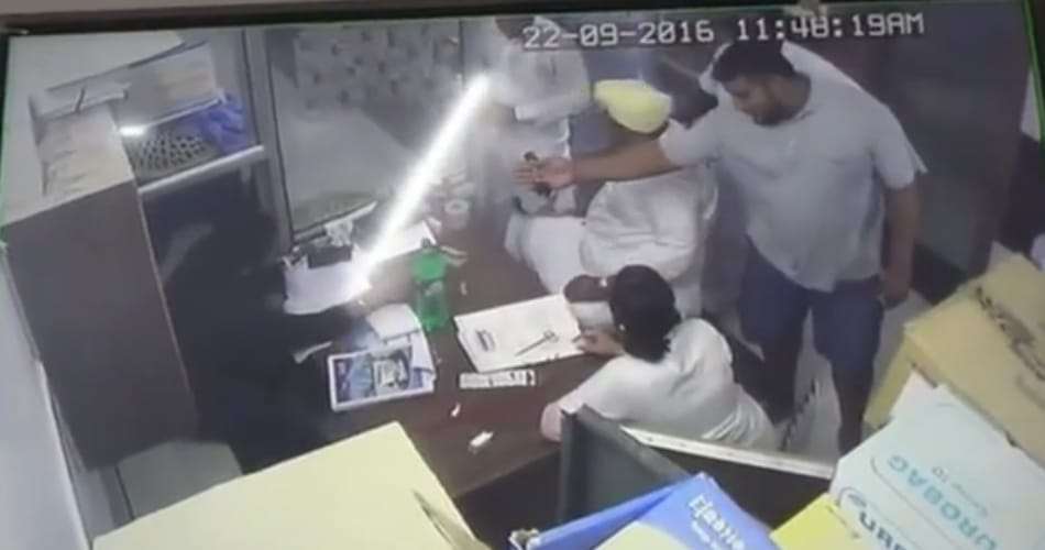 Akali sarpanch paramjeet singh assaults a private hospital nurse in moga