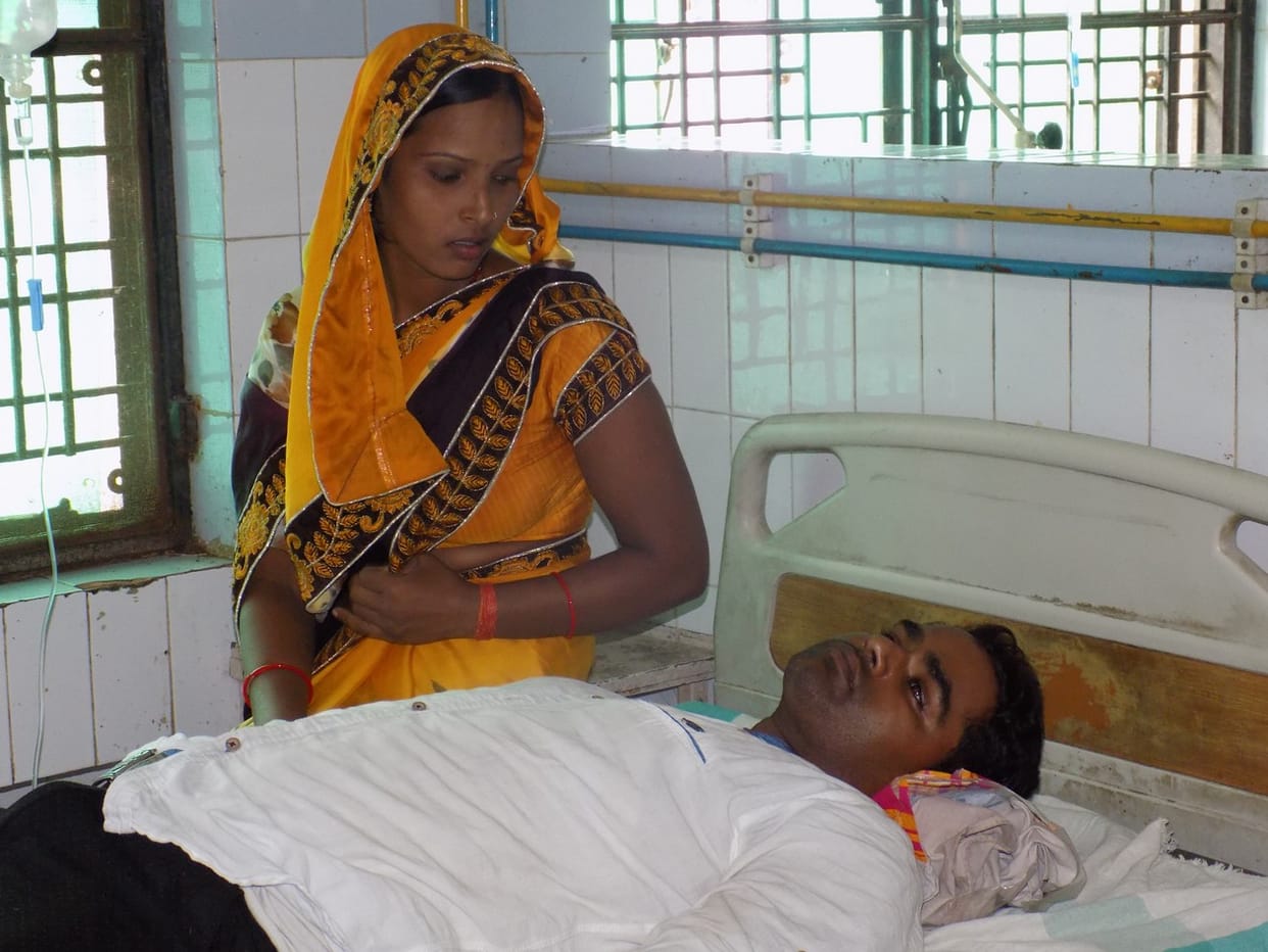 Complaint to the police station the victim was beaten