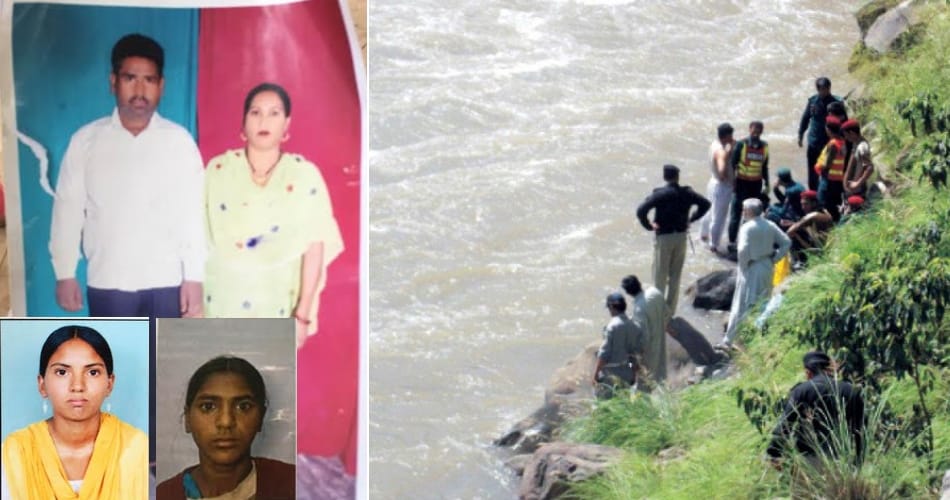 husband wife jumped in canal with two daughters in faridkot, police big action