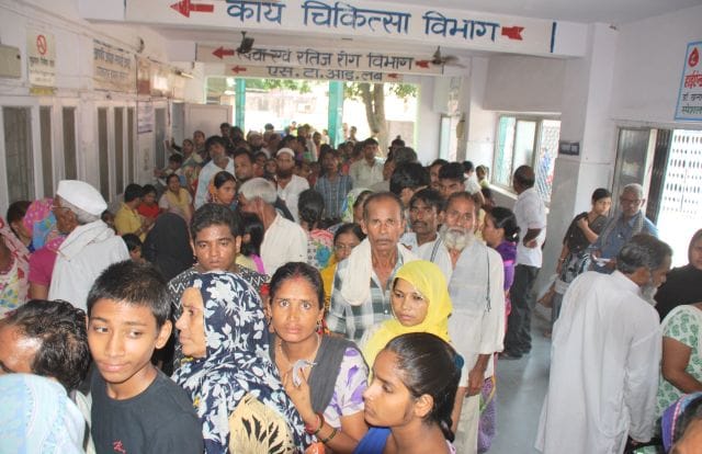 Government hospitals filled with patients