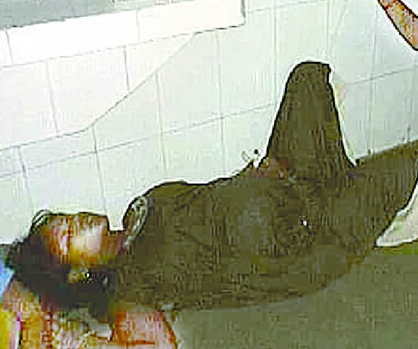  A lady delivered a baby in bathroom in balrampur.