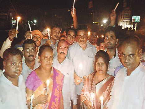 Removing rally protesting against terrorism