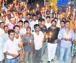 Candle march in memory of Martyr