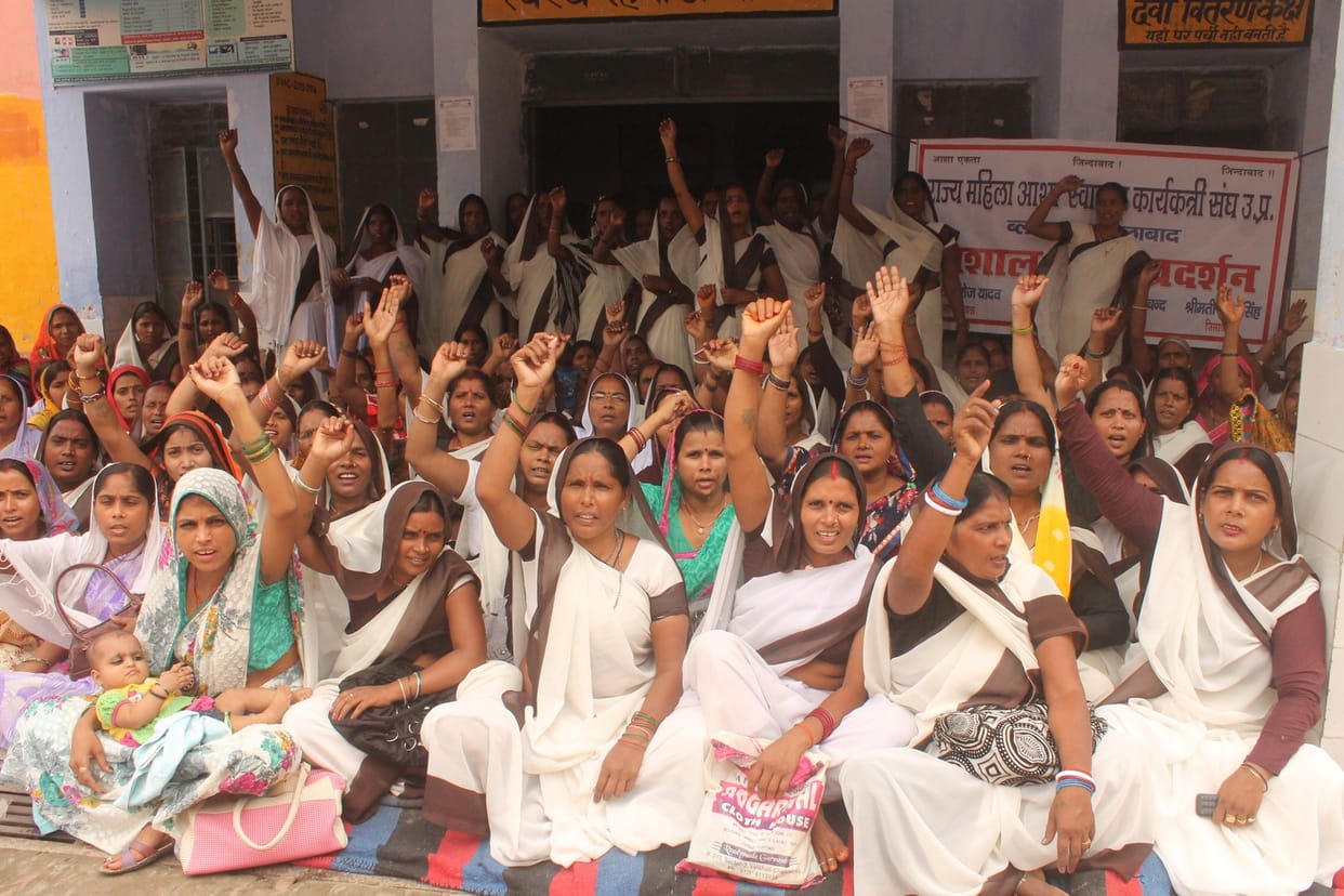 aasha  picketing