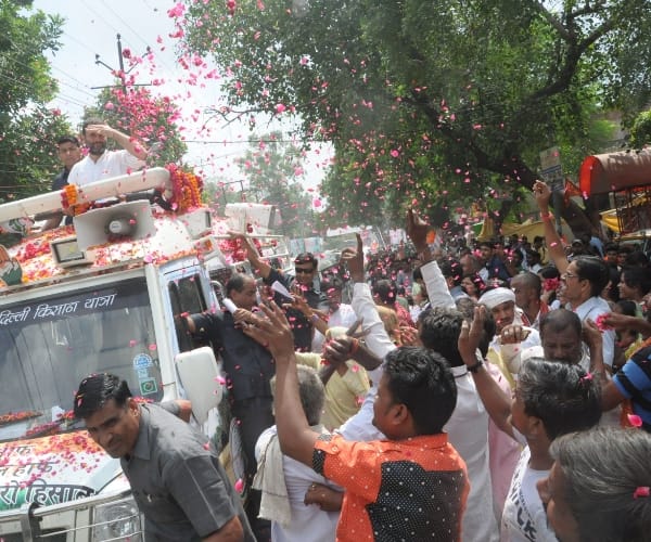  Rahul Gandhi road show in raebareli.