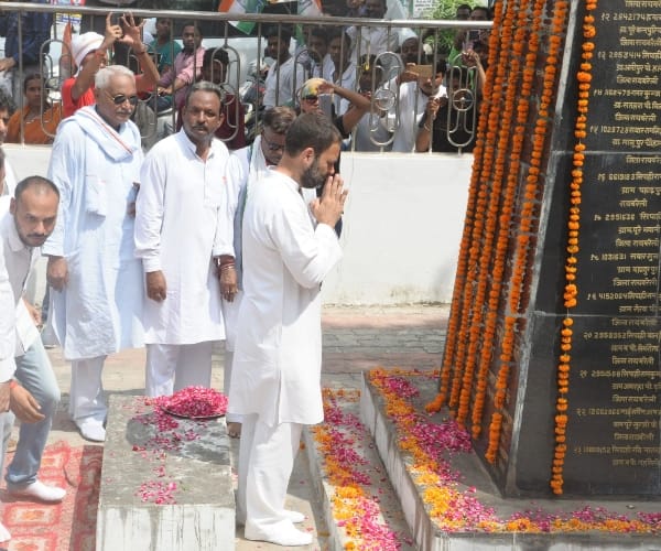  Rahul Gandhi road show in raebareli.