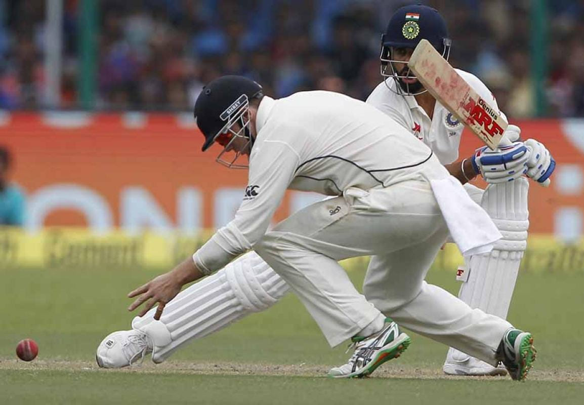beginning of the second day of indvnz test match