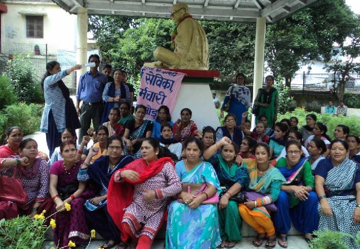 The Anganwadi workers encompass 