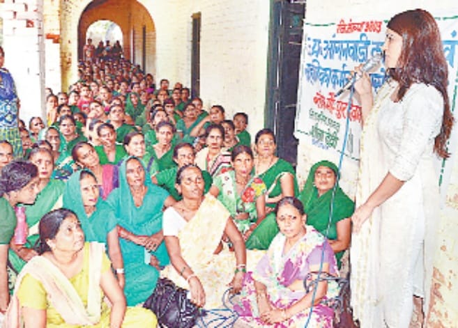 The movement did not stop anganbadis