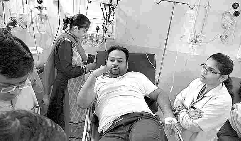 businessman comes heart attack to deputy commissioners dictated   