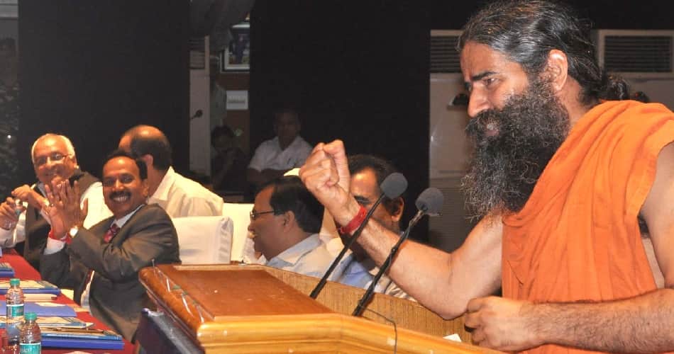 why baba ramdev is unmarried and always say om on phone, never say hello
