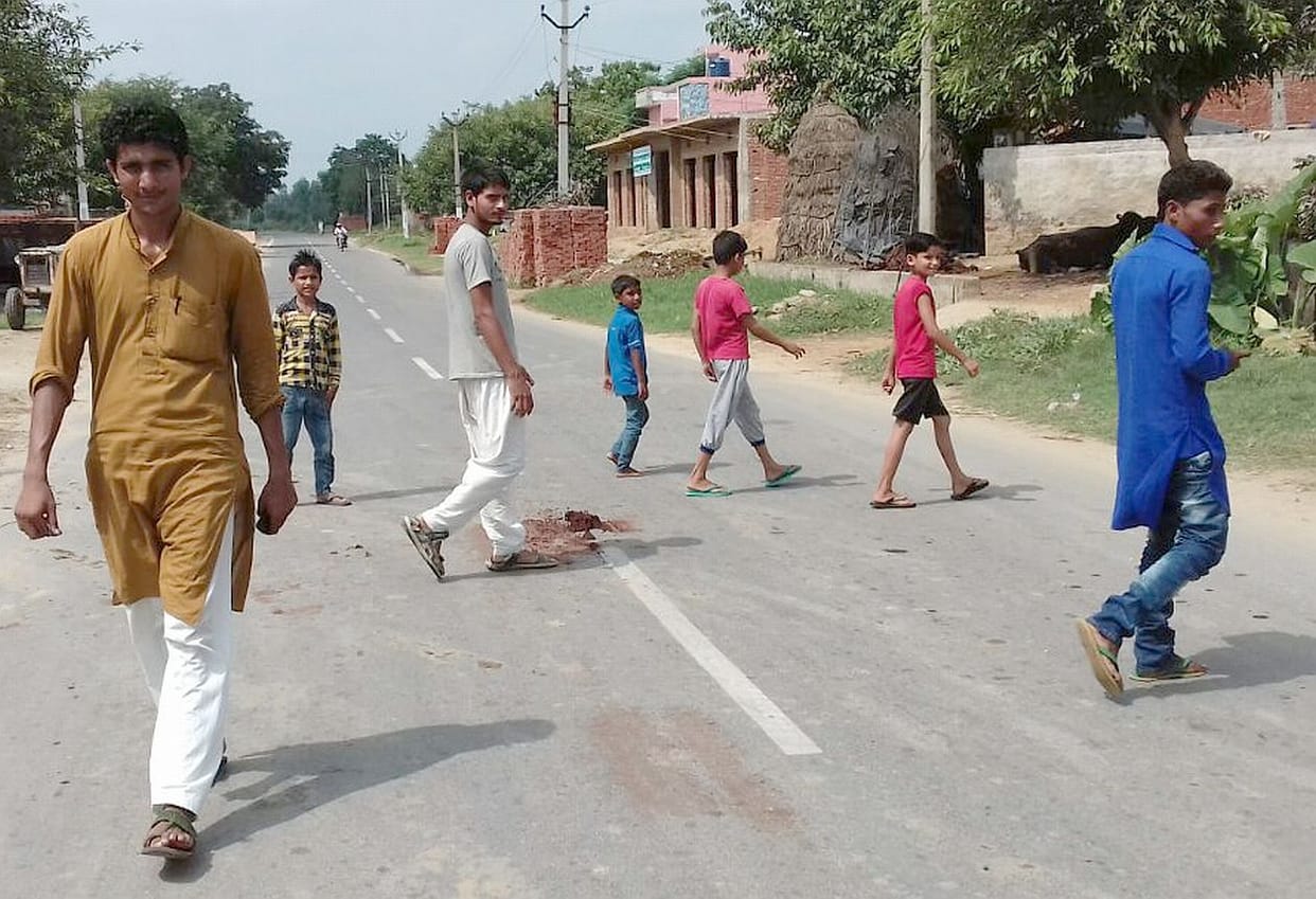 Bloody road.