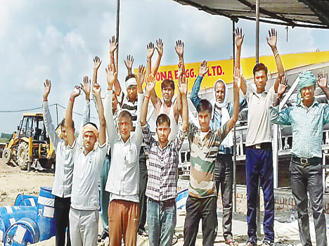 Villagers Cow Milk Plant stopped work