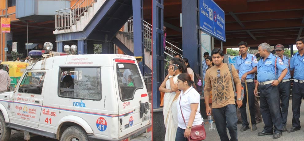 Amar Ujala Impact: guard posted under City Centre Metro Station