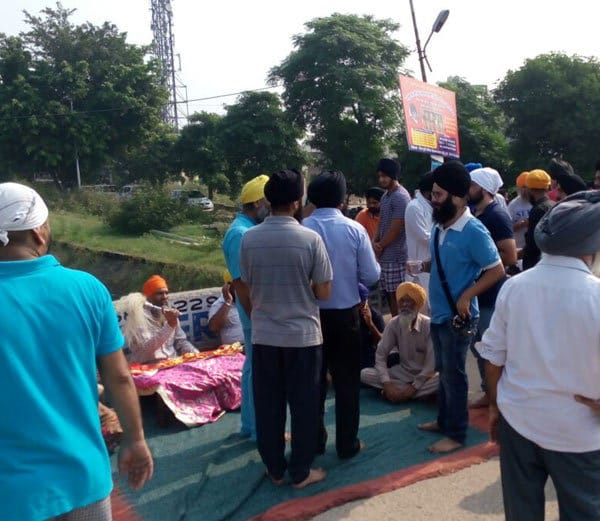 holy book guru granth sahib discourtesy in jalandhar, pages found in canal