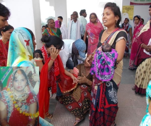 A woman died in a hospital in BKT in lucknow