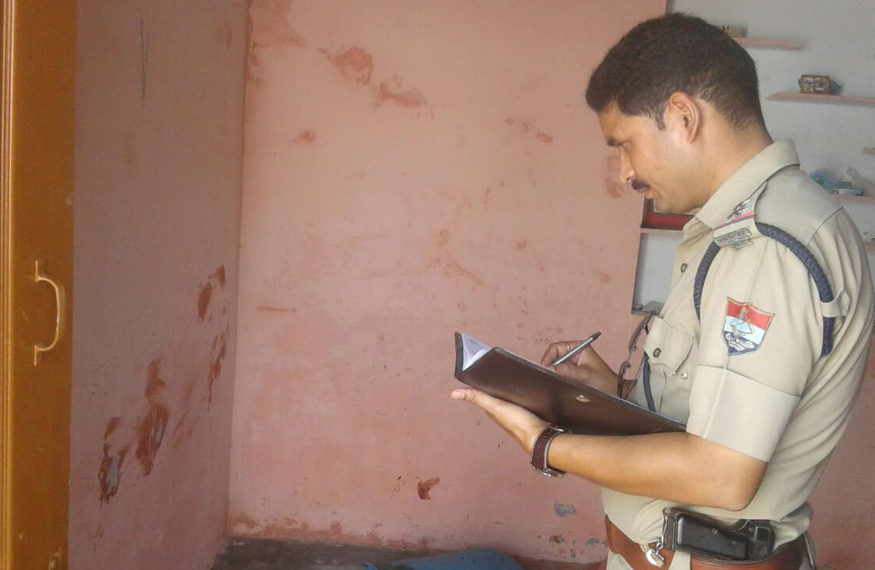 The former Gram Pradhan's murdered