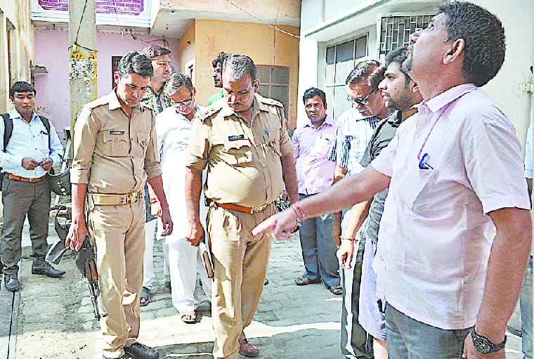 Crooks entered the teacher's home