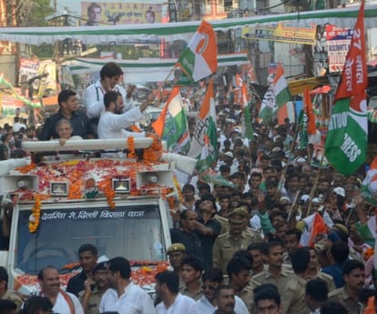  Rahul gandhi promises to farmers in Lucknow.