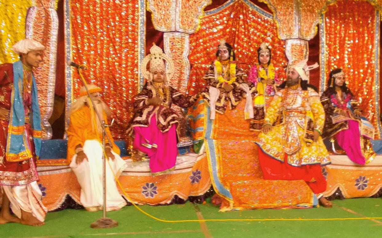 celebrating born of lord Ram   
