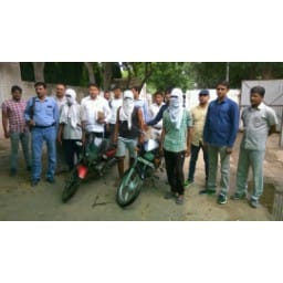 crime, rewari, robbry, accused,petrol pump, salesman