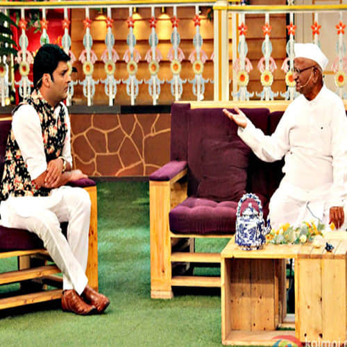 anna hazare promote his biopic in kapil sharma show