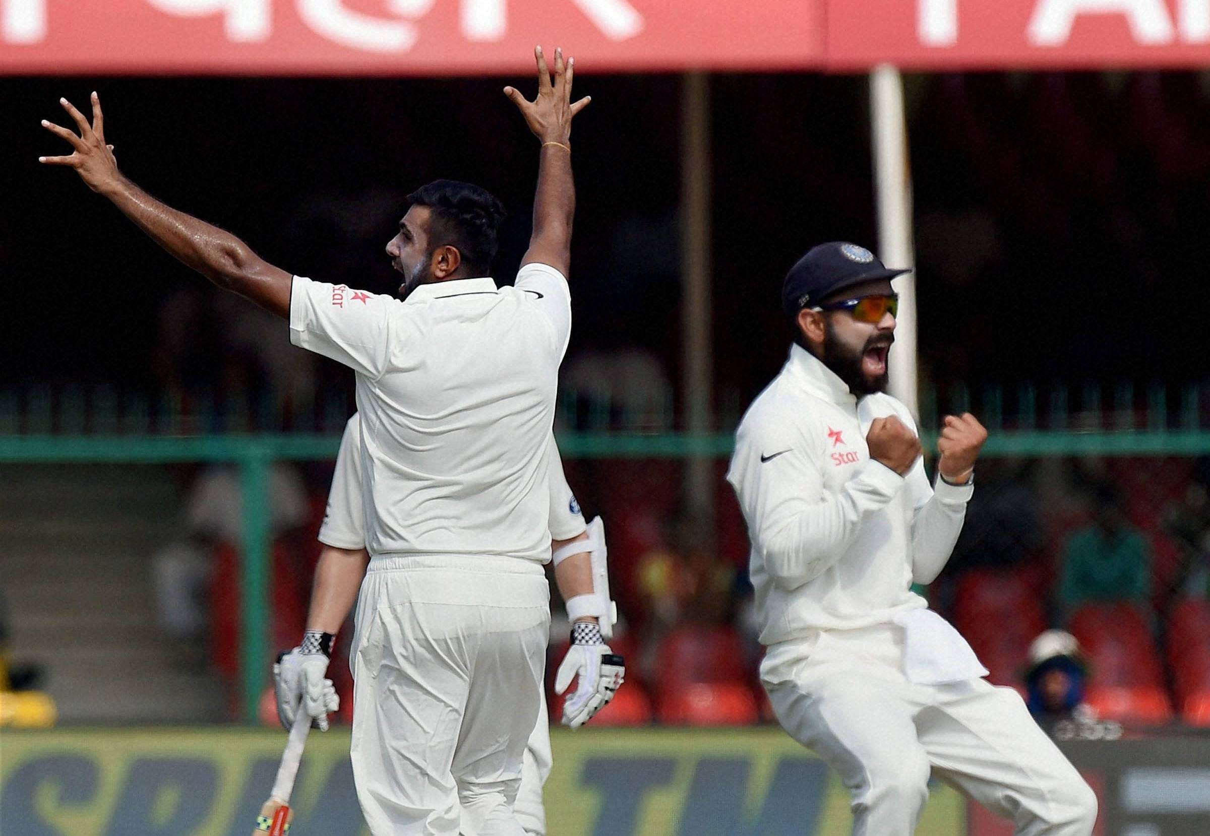 Team India Create new record for most LBW in a test match