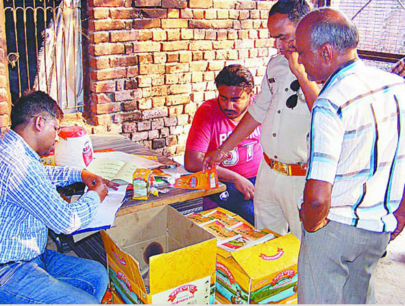 Police raided a factory making ghee