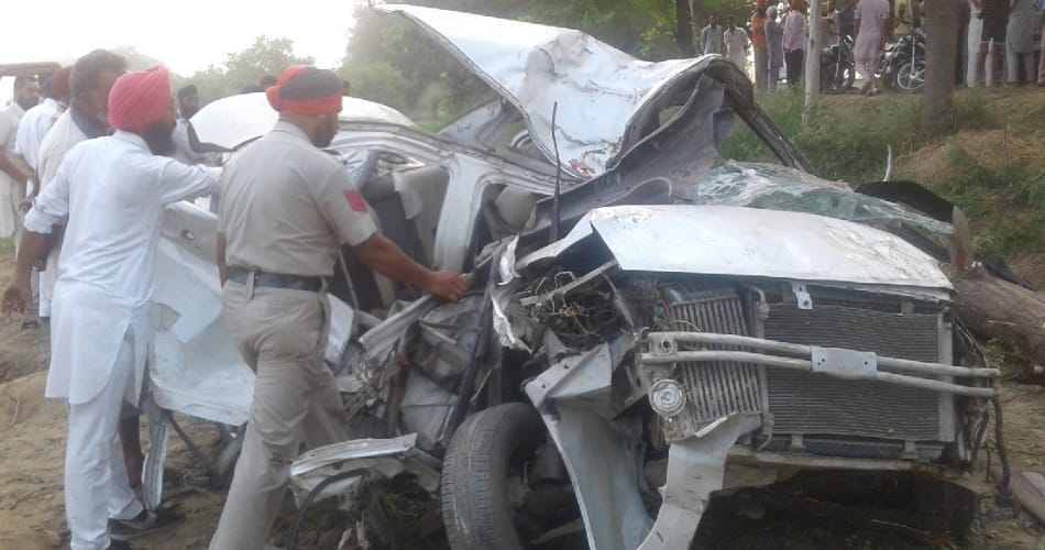 five people of family died in car accident in faridkot, main reason exposed in police enquiry