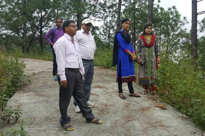 Inspection of road construction in the area of Kanda