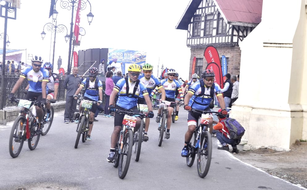 MTB Himalaya Cycle Rally Starts From Shimla, Canada Leads on First Day.