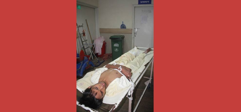 Hummaism embarrassed in hospital, sick patient left shackled outside toilet