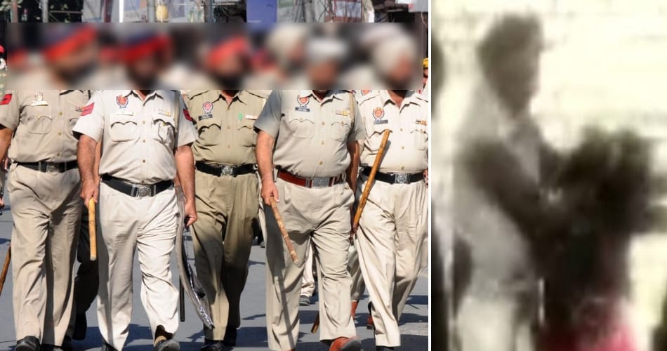 Some women beaten by punjab police ASI, abused the young woman