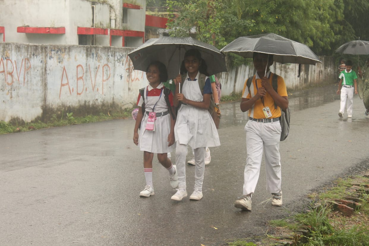 Torrential rain water logging, increased Duswarian