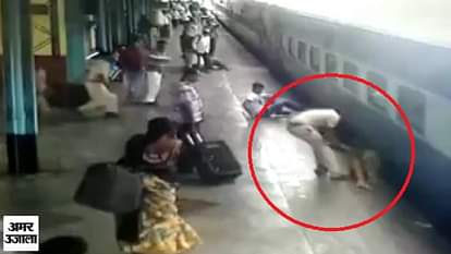 Police saved a girl who fell from a running train at lonawala