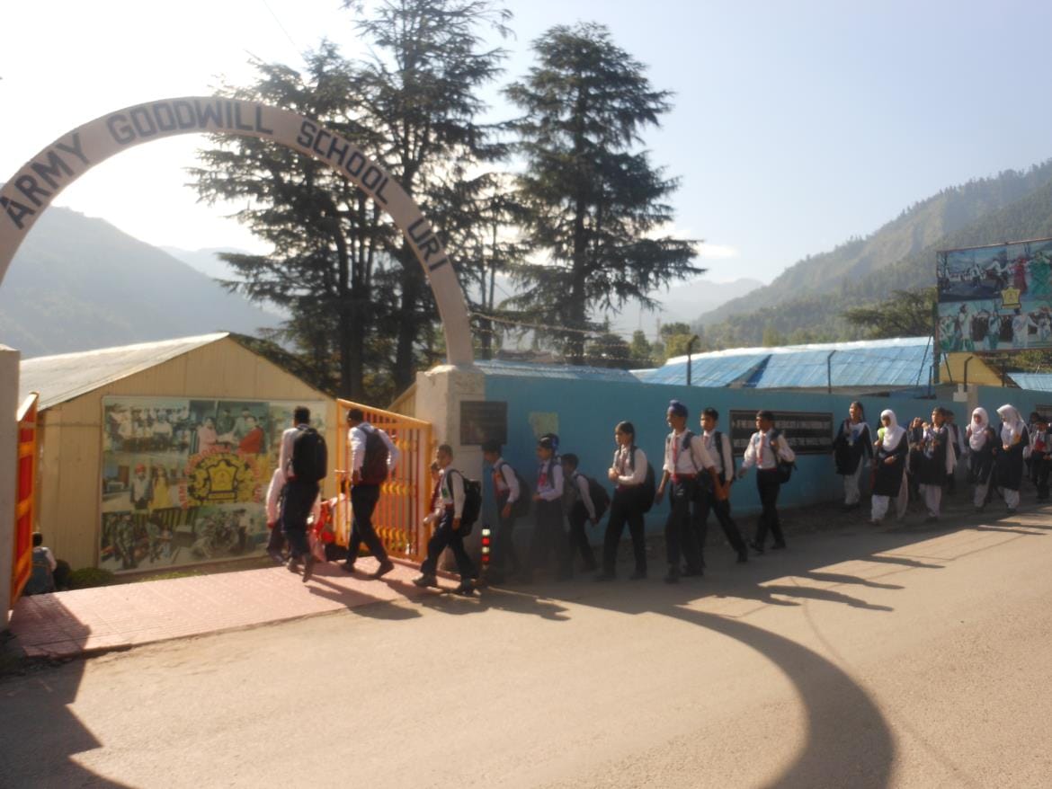 story of army goodwill school in kashmir