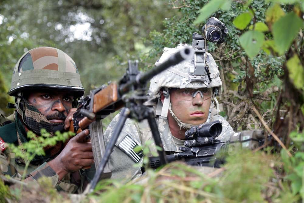 indo american army war exercise in almora